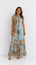 Fiorella | Vestido Camisero Bohemio Maxi